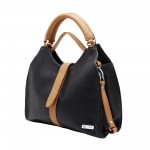 Beau Design Stylish Black Color Imported PU Leather Casual Handbag With Double Handle For Women's/Ladies/Girls Beau Design Stylish Black Color Imported PU Leather Casual Handbag With Double Handle For Women's/Ladies/Girls